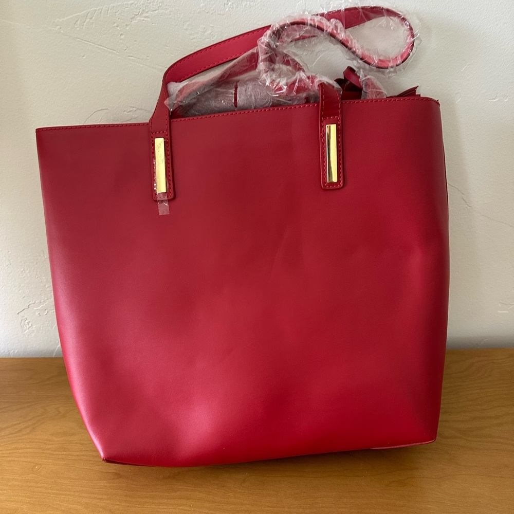 Joy & Iman Chic Red Tote Bag